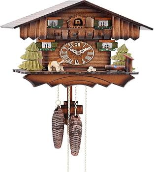 mygermanstore Cuckoo Clock Chalet House 1 Day Movement