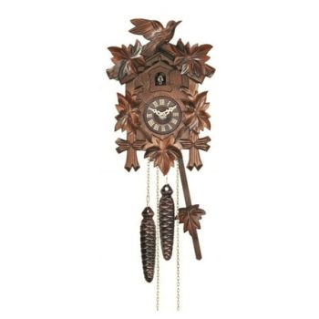 Quartz Cuckoo Clock 5-leaves, bird, Size: 8 inch, EN 522 Q