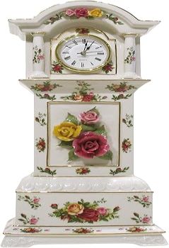 Royal Albert Old Country Rose 16-inch High Grandfather Clock