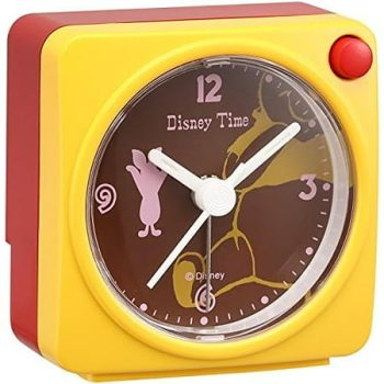 Seiko Clock Alarm Clock Winnie the Pooh Piglet Analog Disney Time Disney Time Yellow FD471Y SEIKO