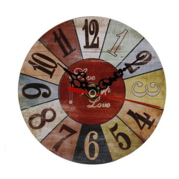 Vintage Style Antique Wood Wall Clock for Home Kitchen Office,Clearance Sales