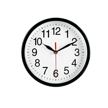 Waroomhouse Ultra-quiet Wall Clock Quartz Clock for Seniors Quartz Clock Stylish Durable Wall Clock with Silent Sweep Second Movement for Home Cafe Decor for Ages