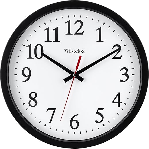 Westclox 14 Round Electric Powered Office Wall Clock White