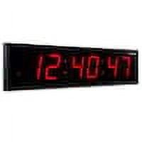 36 in. Large Digital Wall Clock, LED Digital Clock with Remote, Red