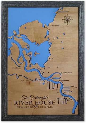 3D Custom Lake Map, Lake House Décor, Wood Depth Map, Personalized Gifts, Nautical Lake Maps, Wall Art, Signs