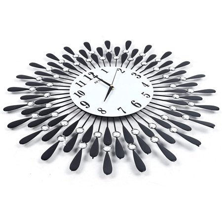 3D Large Nordic Wall Clock Luxury Metal Watch Fashion Exquisit Living Room Home - Operated 3D Silent Modern Art Clock Large Decorative Wall Clocks for Living Room Decor