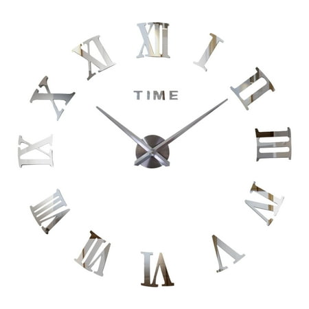 3D Wall Clock Creative Wall Clock DIY Oversized Wall Clock