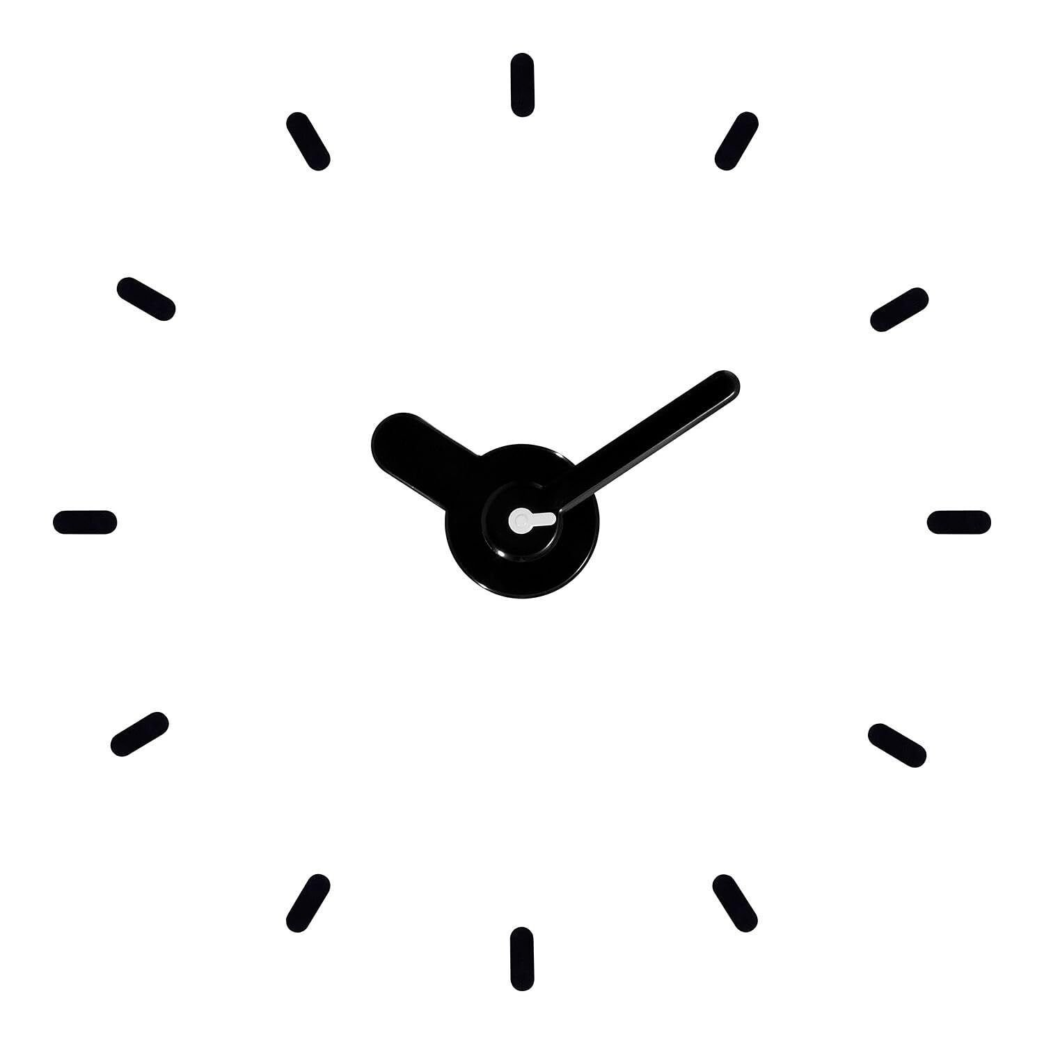 404-3261-INT Adjustable Floating Dial Black Wall Clock