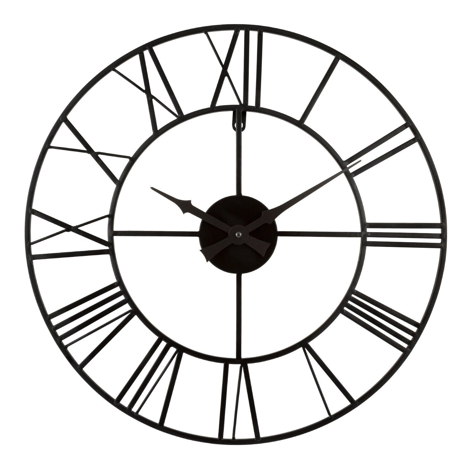 404-3451 La Crosse Clock Co. 20" Skeleton Metal Analog Wall Clock