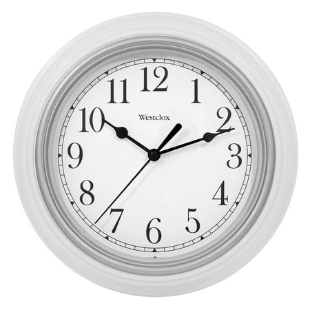 46994A- Westclox 9 White Round Simplicity Wall Clock