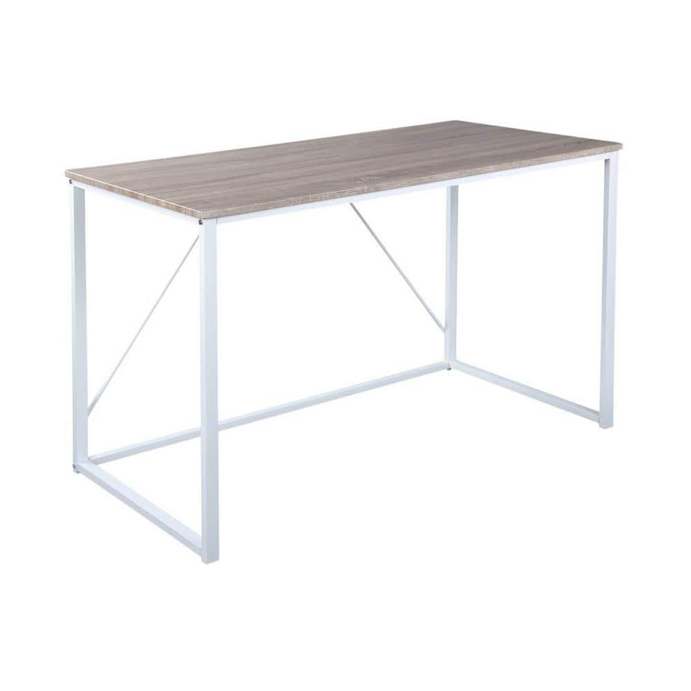 47.2 in. Beige Home Office Retangular Desk Computer Desk Writing Desk