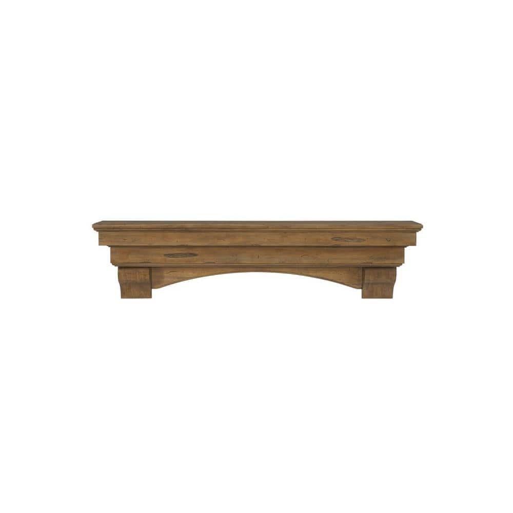 4 ft. Antique Finish Cap-Shelf Mantel