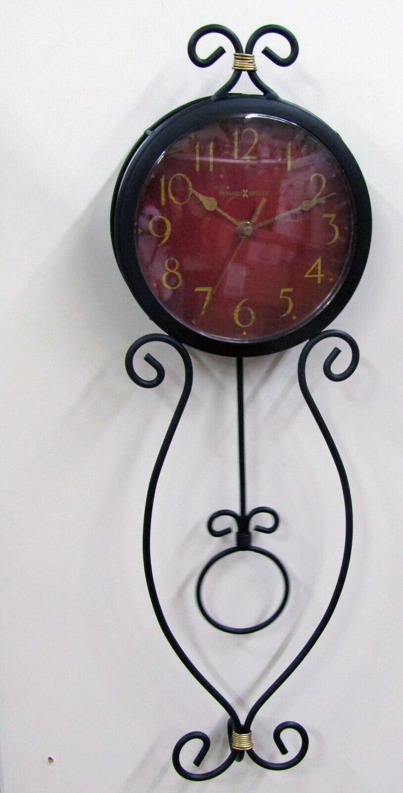 625-392 ADDISON A WROUGHT IRON WALL CLOCK BY HOWARD MILLER 625392