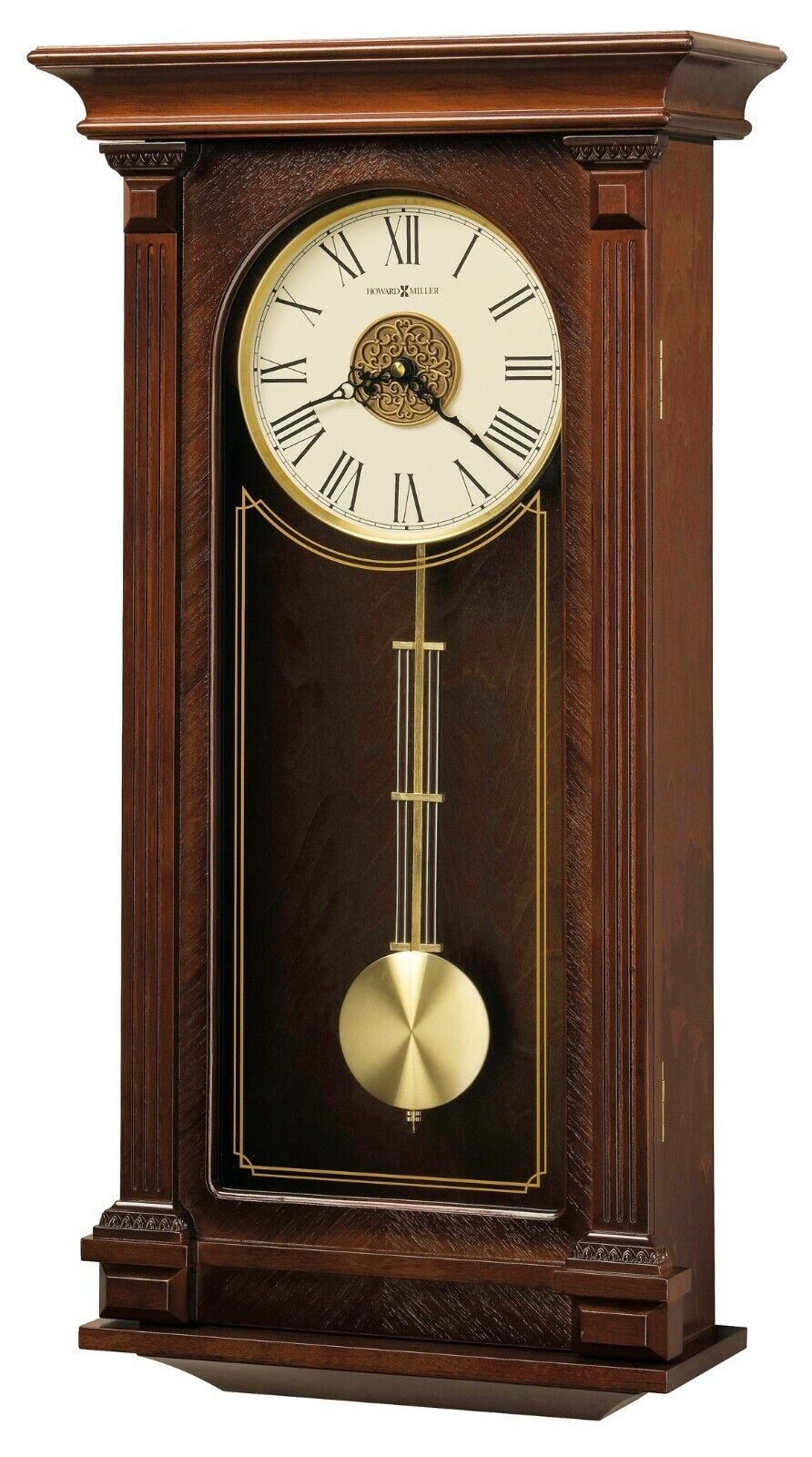 625-524 SINCLAIR HOWARD MILLER WALL CLOCK WITH HARMONIC TRIPLE CHIMES