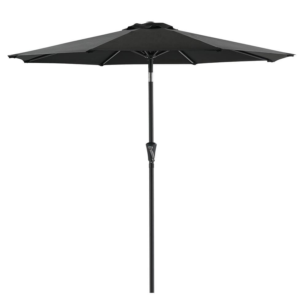 7.5 ft. Outdoor Market Patio Umbrella Manual Tilt Easy Crank Lift in...
