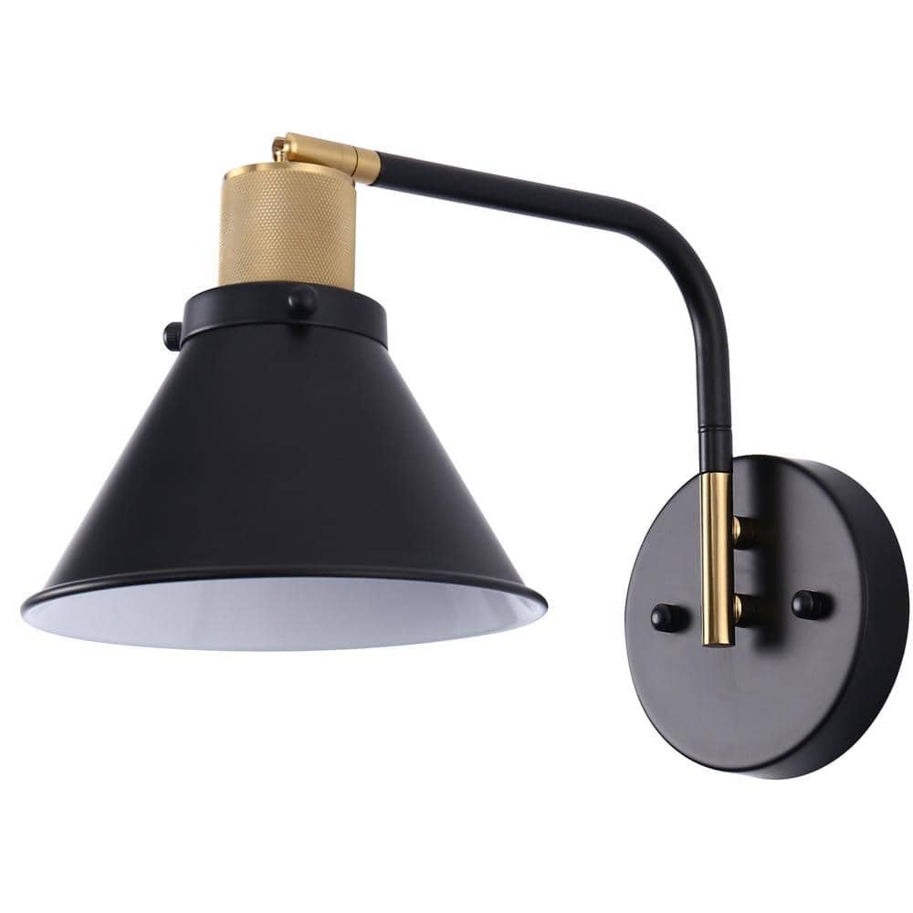 8.1 in. Modern Wall Sconces Lighting Fixtures, Indoor Wall Mount Swing Arm...