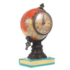 9" 1pc Creative Retro Clock Ornament Globe Shaped European Style Clock Artistic