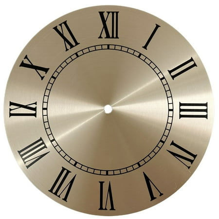 9.5Inch Aluminium Metal Wall Clock Dial Face Replacement Roman Numeral