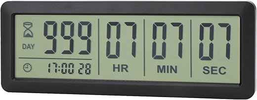 A AIMILAR Digital Countdown Days Timer - AY4053-Black Upgraded Big 999 Days Count Down Clock for Vacation Retirement Wedding