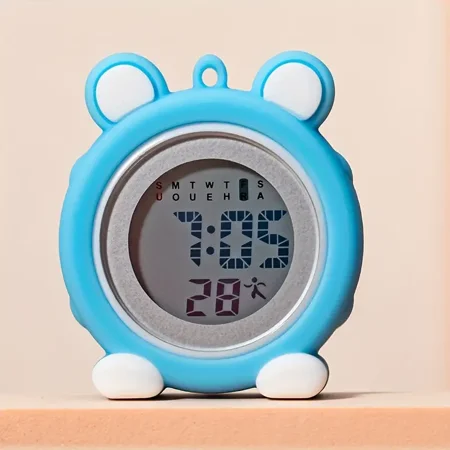 Adorable Miniature Digital Lady's Desk Alarm Clock with Date Display and Backlight