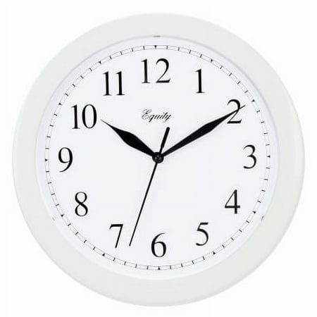 Advance&tmreg. Tradition10 10 Round White Plastic Wall Clock, Each