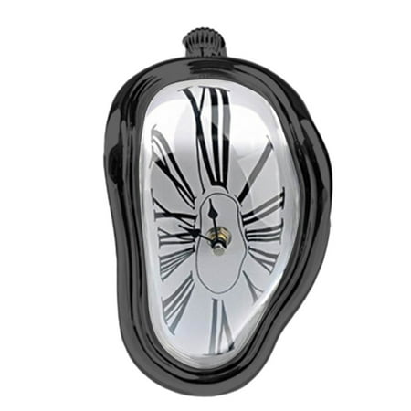 AFQH Melting Clock Distorted Wall Clocks Surrealist Dali Style Wall Watch Home Decor