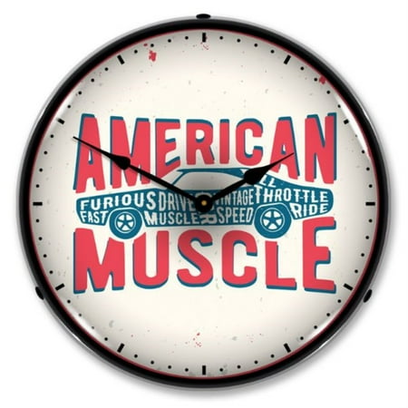 AG20111175 American Muscle clock - Made in USA