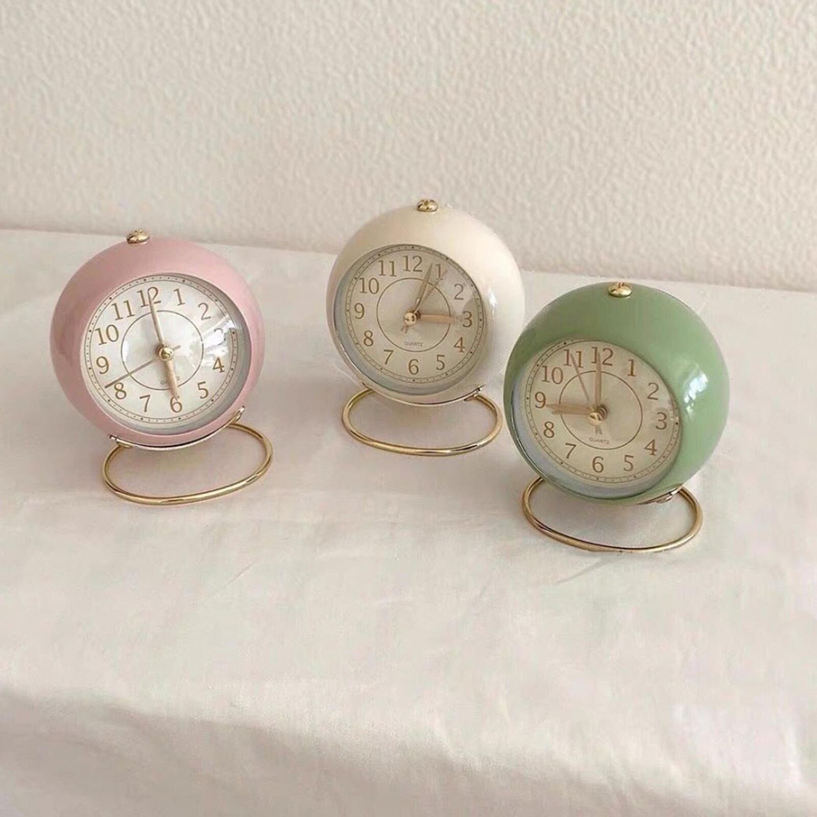 Alarm Clock For Bedroom With Night Light Battery Operated Silent Bedside Clock