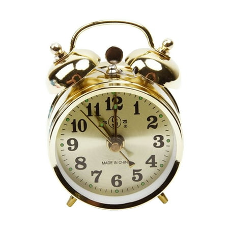 alarm clock for girls talking alarm clock Metal Vintage Alarm Clock Extra Loud Manual Wind Up Analog Retro Backlight