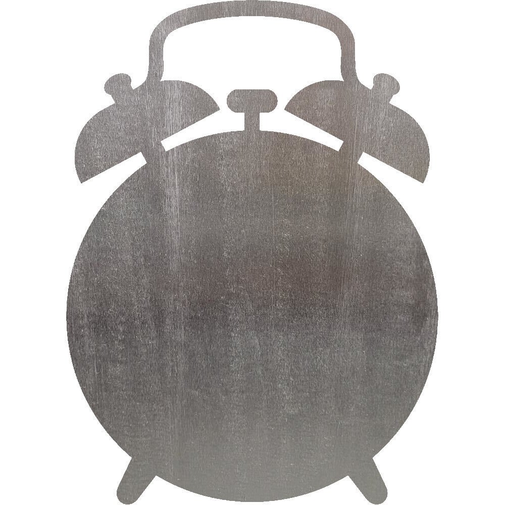Alarm Clock Steel Cut Out Metal Art Decoration