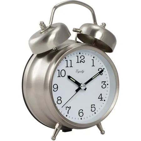 Analog Twin Bell Quartz Alarm Clock[3547]