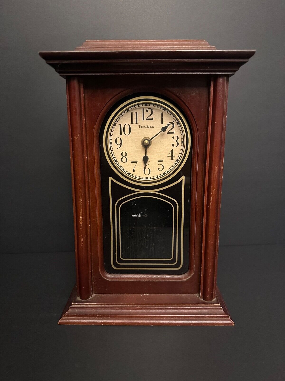 Antique Times Square Mantel Clocks Vintage