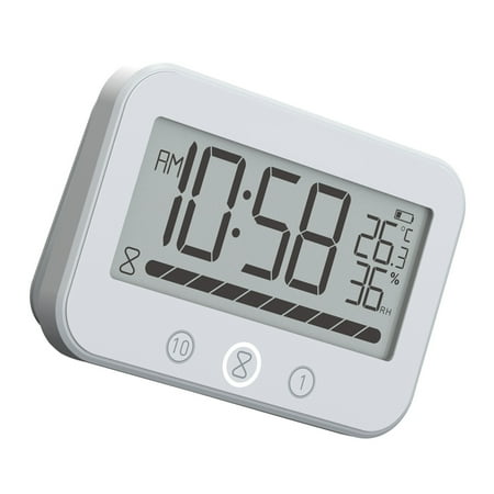 Apooke Family Friendly Shower Clock Bathroom Timer Clock Temperature Monitoring