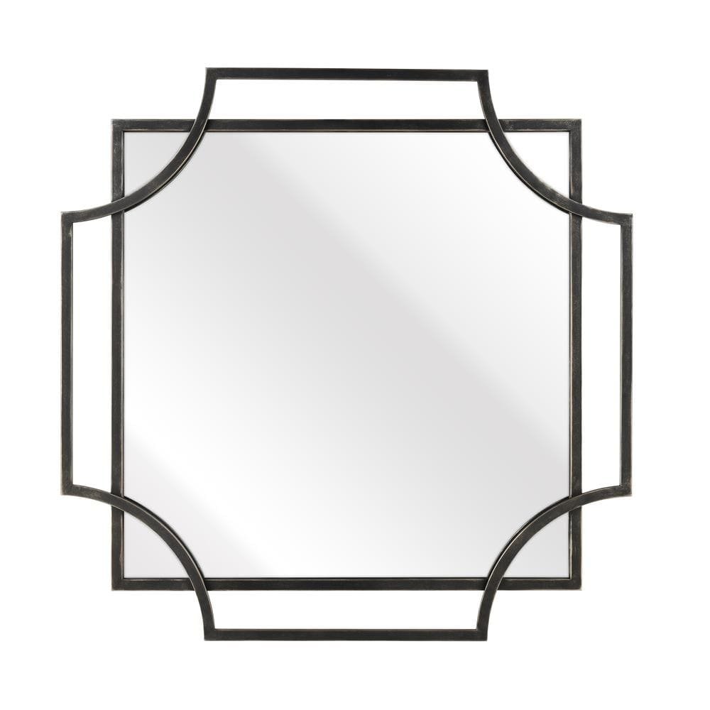 Arbor Ridge 38.25 in. W x 38.25 in. H Metal Antique Black...