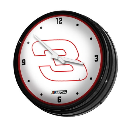 Austin Dillon 18.5 Retro Lighted Wall Clock