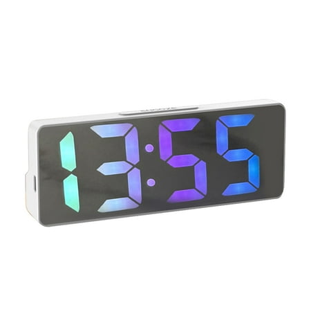 bathroom clocks wall green wall decor small clock for bathroom Simple LED Electronic Alarm Clock USB Battery Dual Use Voice Control