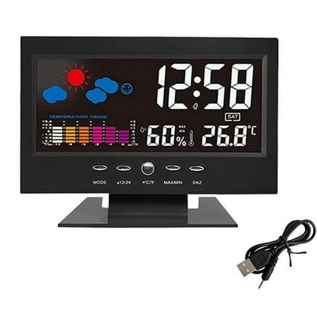 battery operated alarm clock bedroom decor extra large digital wall clock LED Digital Projection LCD Display Alarm Clock with Temperature Weathe Station