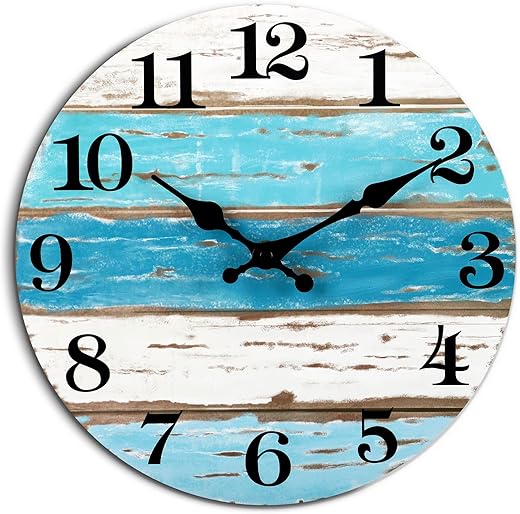 Best Coastal Round Wall Clocks