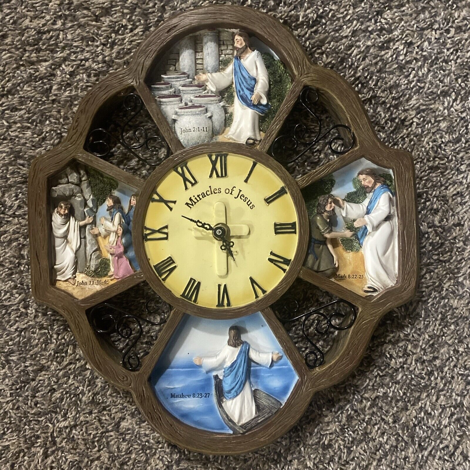Beautiful Miracles Of Jesus Designed Exclusively For Collections Etc. Wall Clock