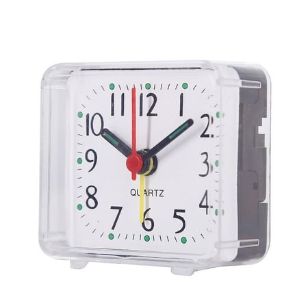 Bedside Small Silent No Tick Alarm Clock Quartz Battery Operated Wake Up Clocks