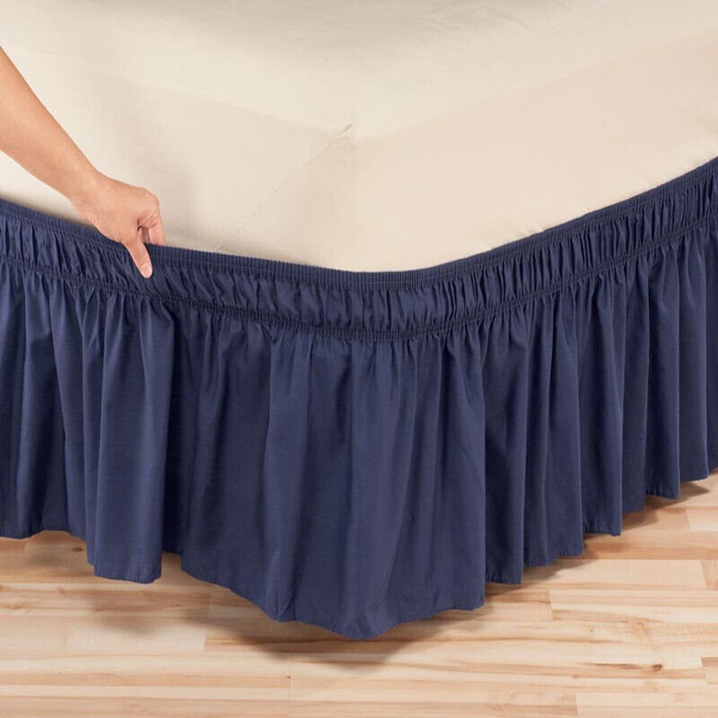 Bed Trimmed Skirt Single without Bed Surface Solid Color Elastic Bed Skirt