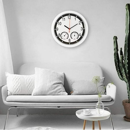 Big Wall Clock Home Office Decor Time To Wake Clock For Toddlers 10 Inch Temperature And Humidity Creative Clock