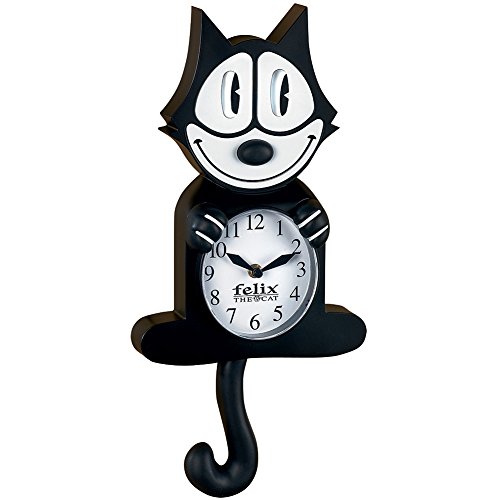 BLUE ISLAND Felix The Cat, 3D motion wall clock, size 44 x 19 x 7, birthday gift, cat lovers, collection gift.