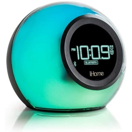 Bluetooth Color-Changing Dual Alarm Clock Radio with Speakerphone