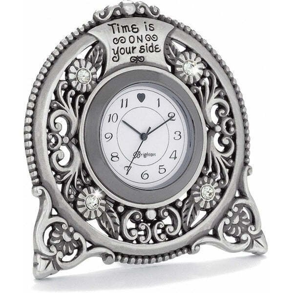 Brighton Forever Desk Clock "Time is on your side" working UNUSED box bag manual