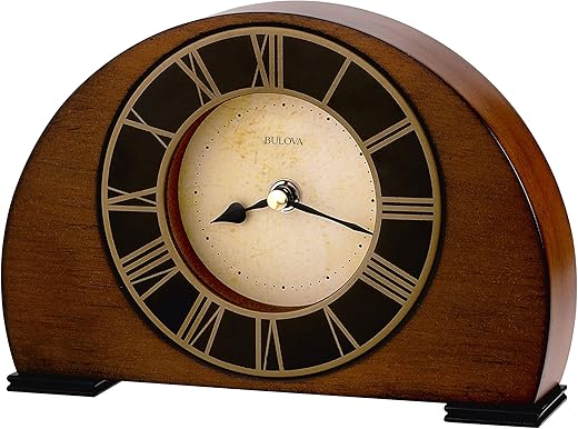 Bulova B7340 Tremont Clock, Walnut Finish