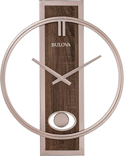 Bulova C4117 Phoenix Wall Clock, Champagne