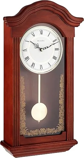 Bulova C4443 Baronet Chiming Clock, Mahogany