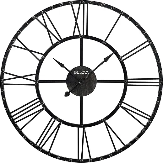 Bulova C4820 Carmen Wall Clock, Black