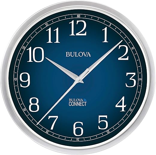 Bulova Clocks Bulova Precise Connect Wall Clock C5001, 12.5